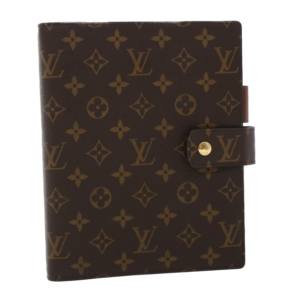 LOUIS VUITTON Monogram Agenda GM Day Planner Cover New Model R20006 Auth yk7230