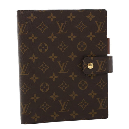 LOUIS VUITTON Monogram Agenda GM Day Planner Cover New Model R20006 Auth yk7230