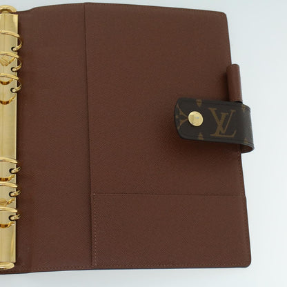 LOUIS VUITTON Monogram Agenda GM Day Planner Cover New Model R20006 Auth yk7230