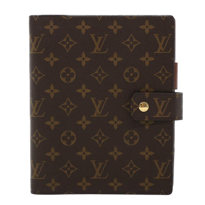 LOUIS VUITTON Monogram Agenda GM Day Planner Cover New Model R20006 Auth yk7230