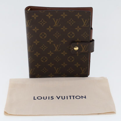 LOUIS VUITTON Monogram Agenda GM Day Planner Cover New Model R20006 Auth yk7230