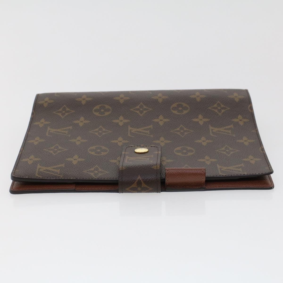 LOUIS VUITTON Monogram Agenda GM Day Planner Cover New Model R20006 Auth yk7230