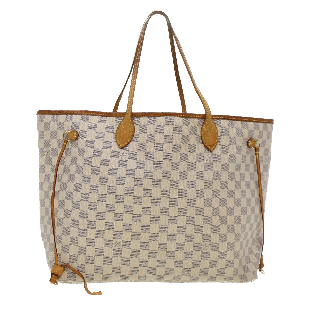 LOUIS VUITTON Damier Azur Neverfull GM Tote Bag N41360 LV Auth yk7322