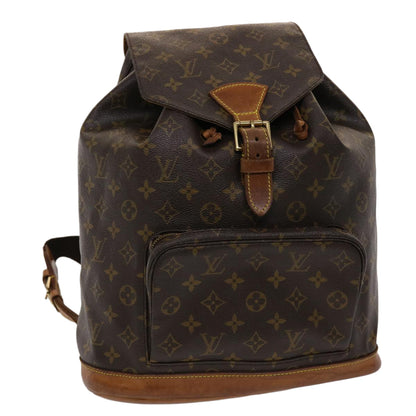 LOUIS VUITTON Monogram Montsouris GM Backpack M51135 LV Auth yk7608