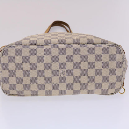 LOUIS VUITTON Damier Azur Neverfull PM Tote Bag N41362 LV Auth yk7669B