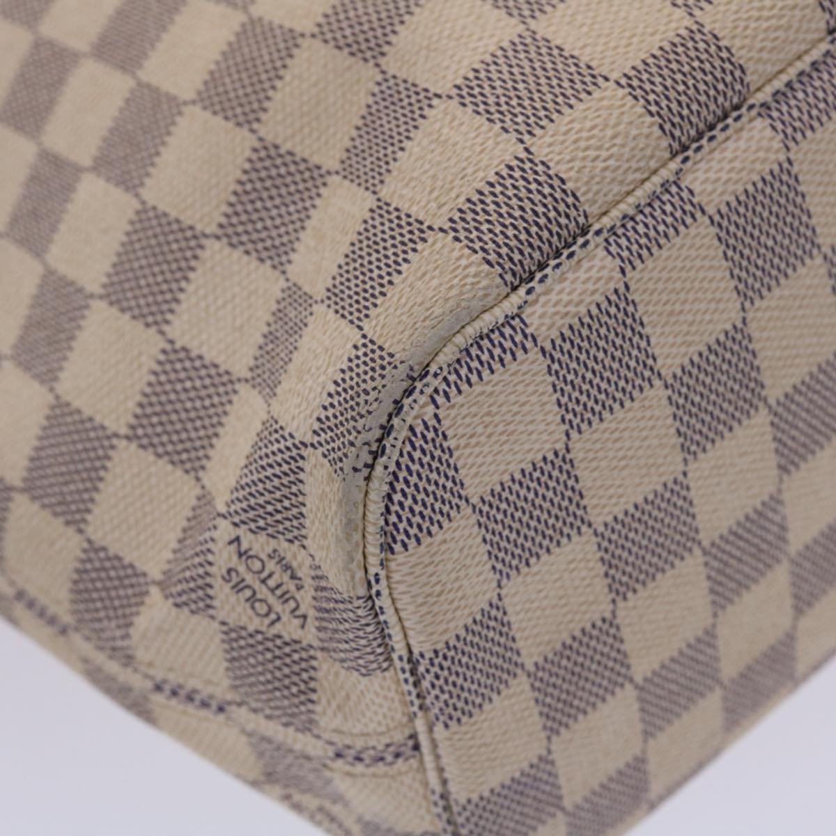 LOUIS VUITTON Damier Azur Neverfull PM Tote Bag N41362 LV Auth yk7669B