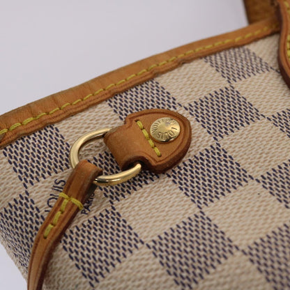 LOUIS VUITTON Damier Azur Neverfull PM Tote Bag N41362 LV Auth yk7669B