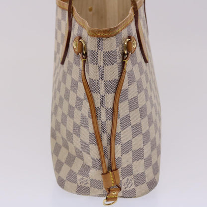 LOUIS VUITTON Damier Azur Neverfull PM Tote Bag N41362 LV Auth yk7669B