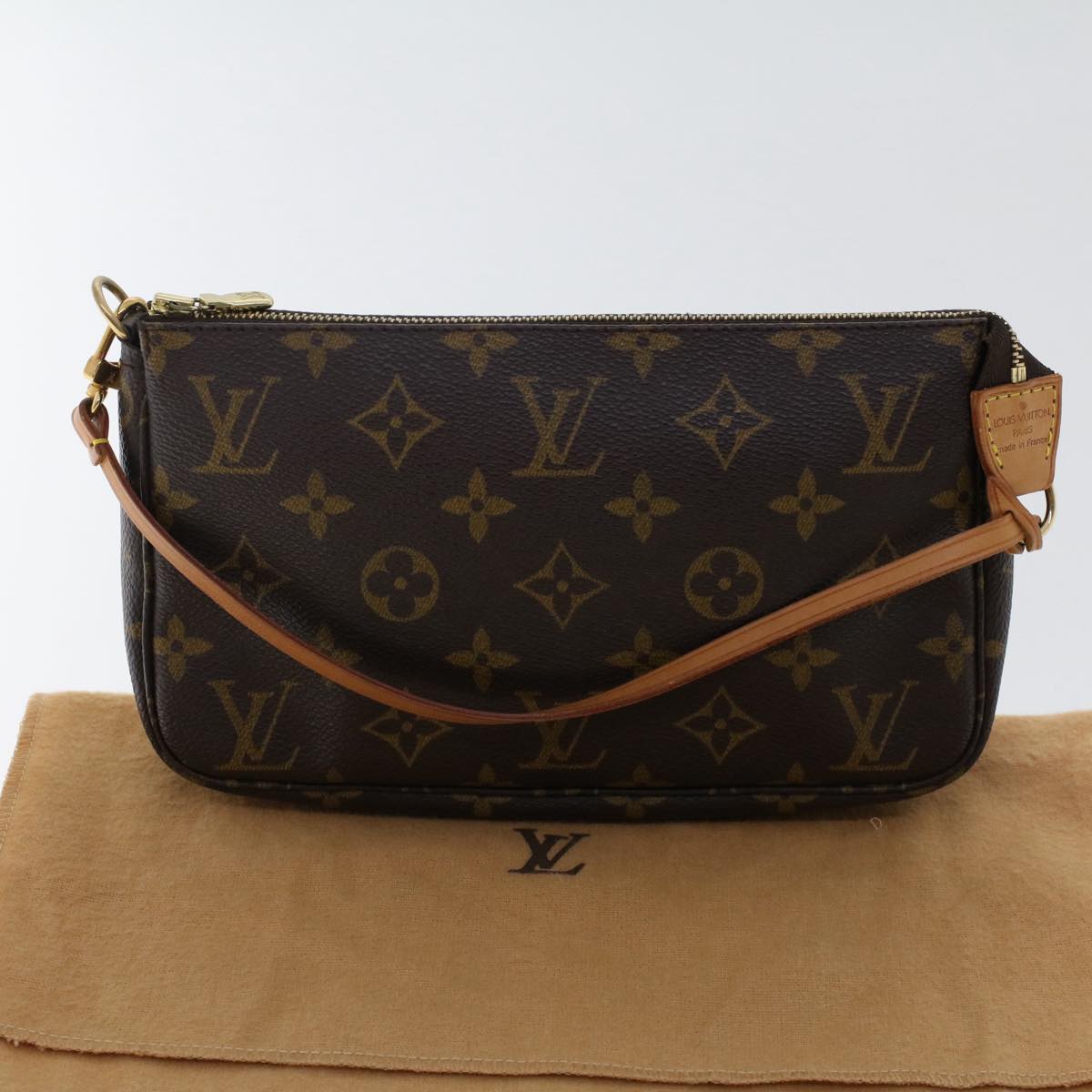 LOUIS VUITTON Monogram Pochette Accessoires Pouch M51980 LV Auth yk8048