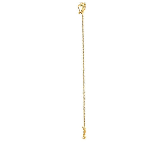 YSL Monogram Long Chain Drop Earrings